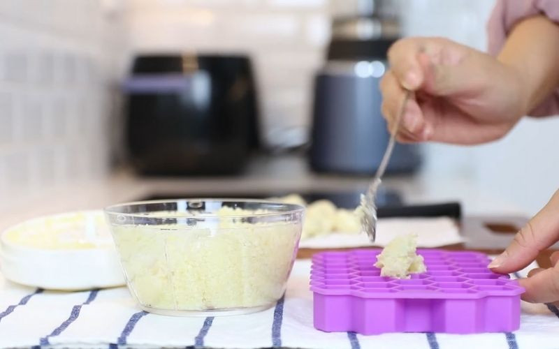 Bảo quản tỏi bằng cách xay nhuyễn và cấp đông