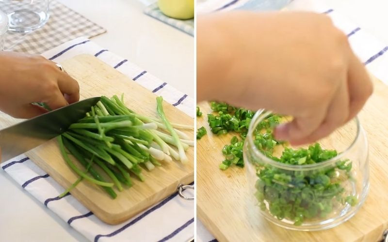 Hành lá được bảo quản trong hộp