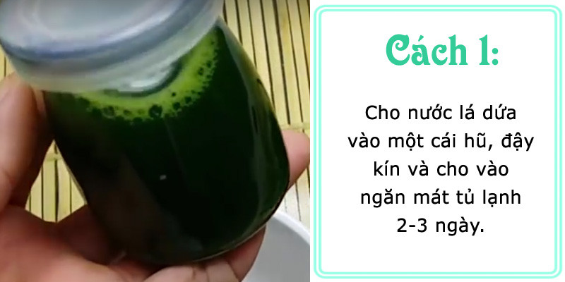 Lá dứa xay nhuyễn