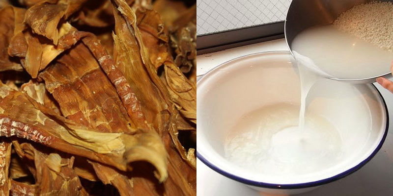 Măng khô ngâm nước