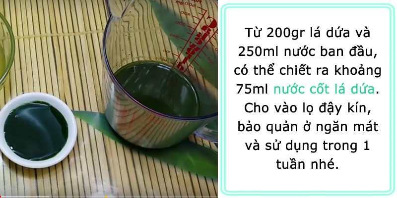Nước cốt lá dứa thành phẩm