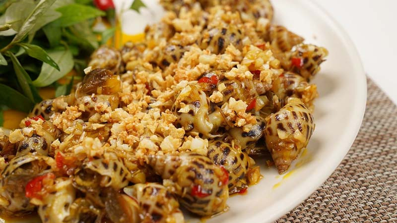 Ốc hương xào bơ tỏi
