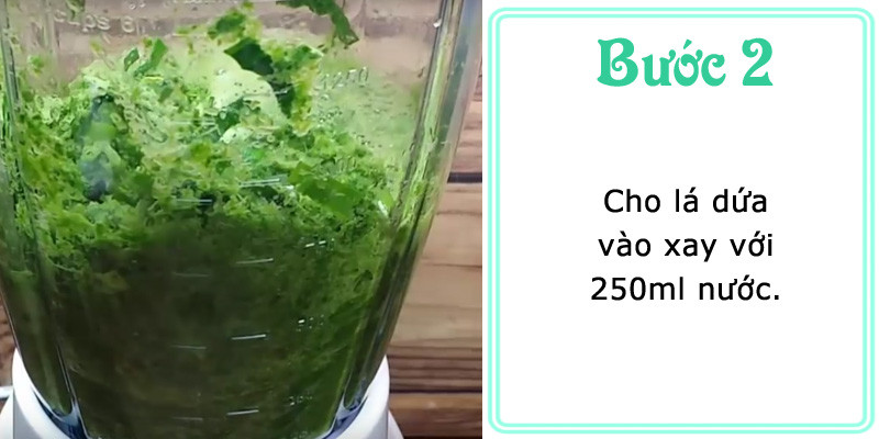 Xay nhuyễn lá dứa
